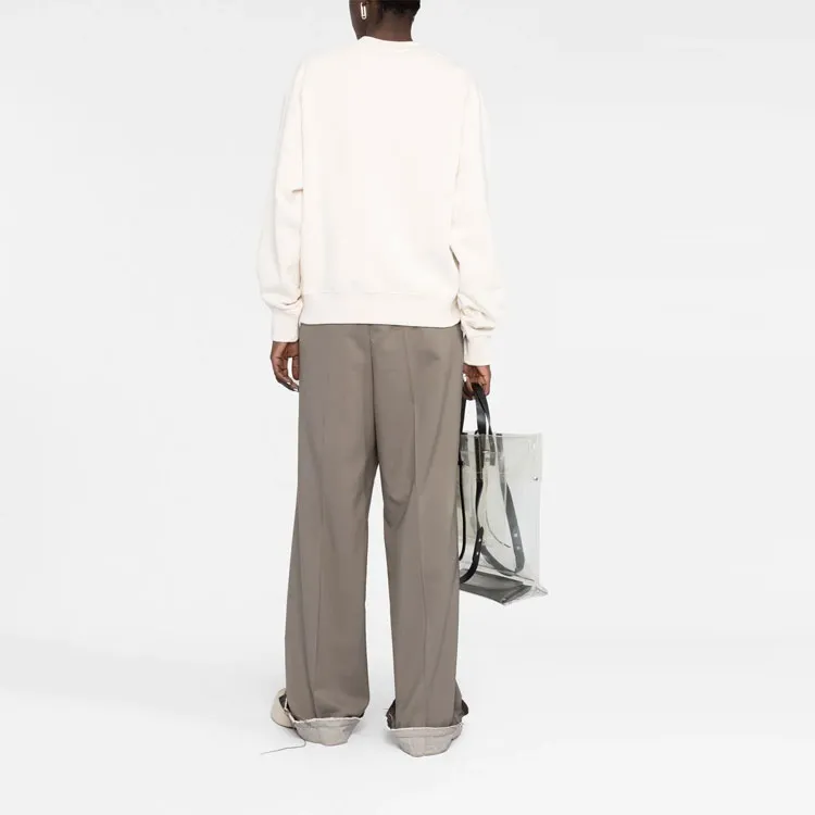 JIL SANDER Logo Patch Straight Hem Sweatshirt-3