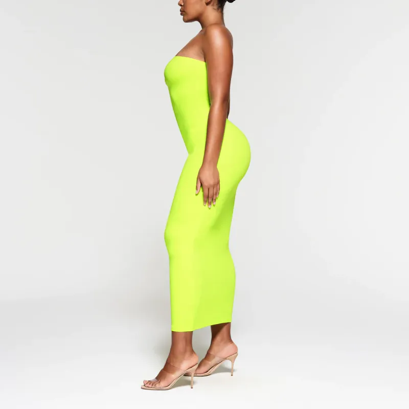 Skims Sleeveless Dresses Women's Neon Green-2
