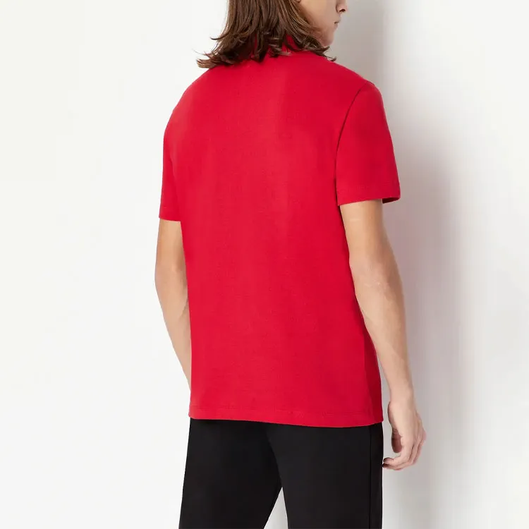 ARMANI EXCHANGE Polo Shirts Men Red-2