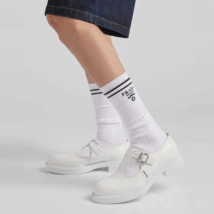 PRADA Unisex Mid-Calf Socks-1