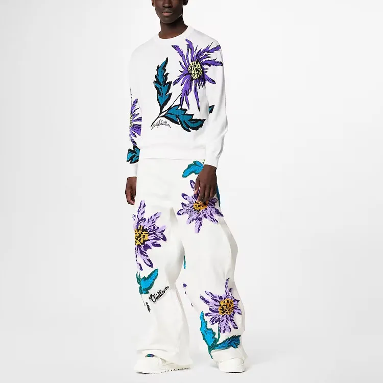 LOUIS VUITTON Thistle Intarsia Pullover-1