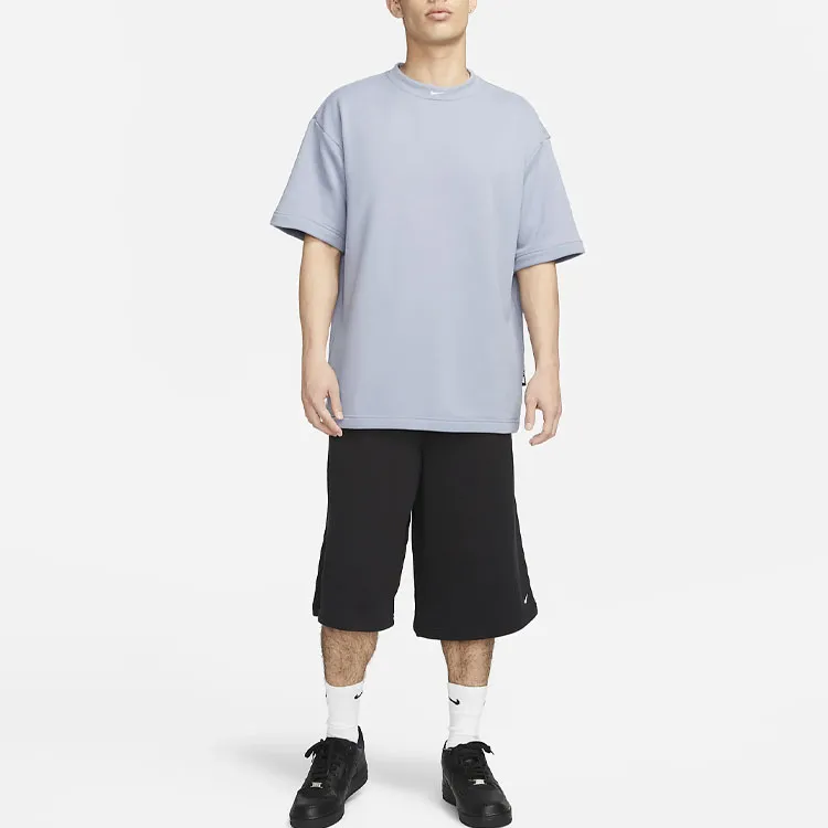 Nike T Shirts Men Steel Blue-2