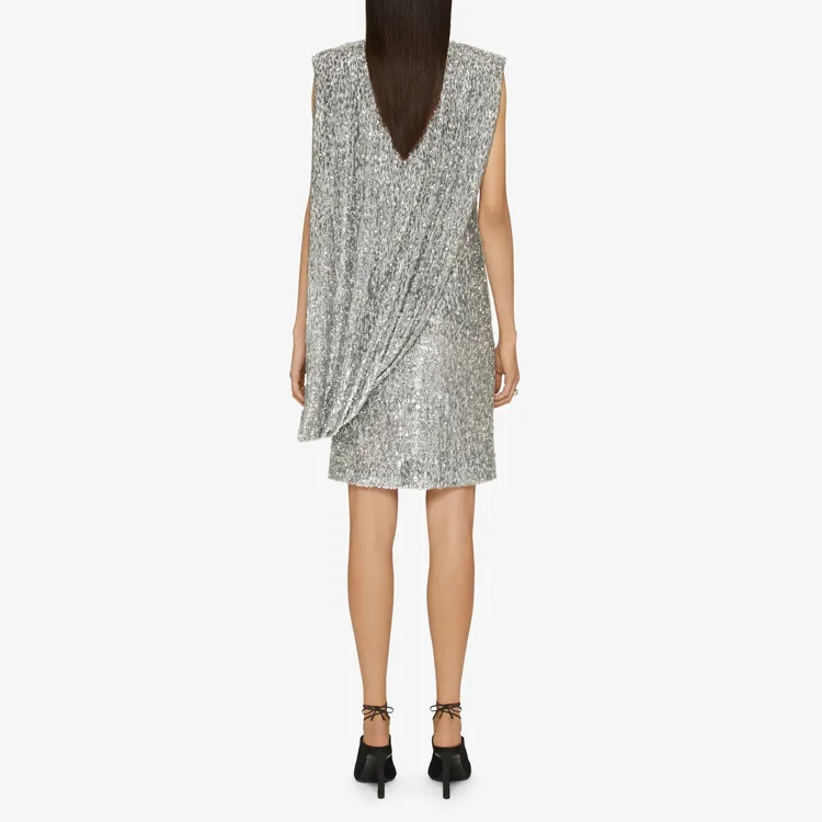 GIVENCHY SS23 Sleeveless Dress Women's Silver White-2