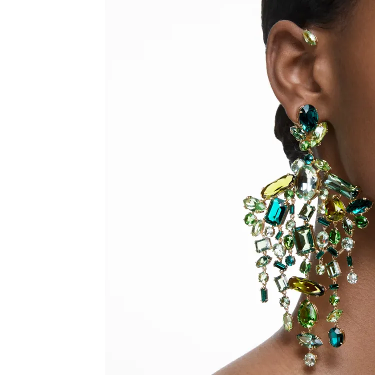 Swarovski Gema Alloy Earrings Women's-2