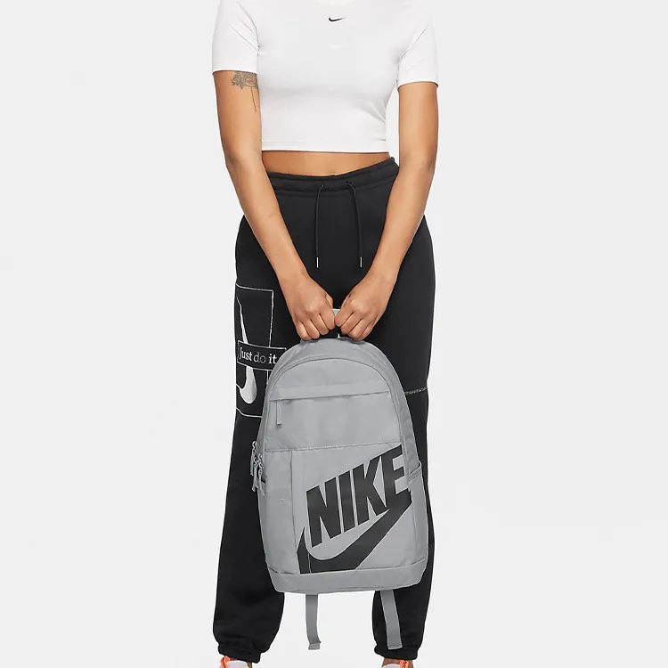 Nike Polyester Backpack Regular Unisex Silver Gray-6