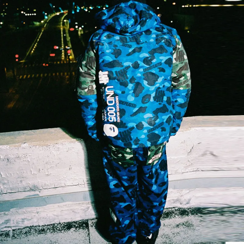 A BATHING APE X UNDEFEATED Color Camo Snowboard Down Jacket-4
