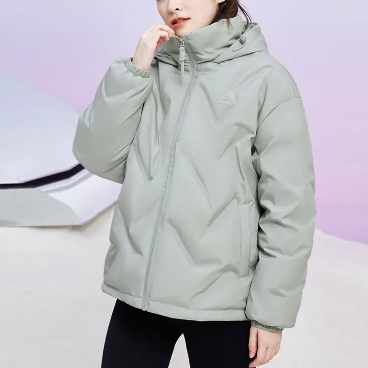 PEAK Down Jacket Women's Light Gray Green-2