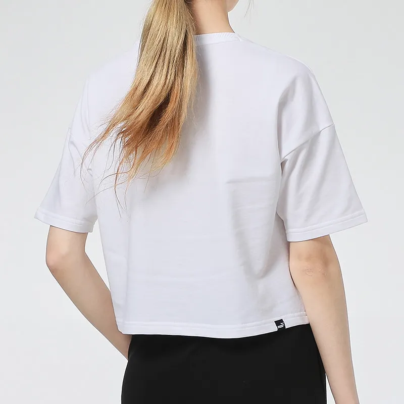 PUMA Downtown Crop Tops Women's White-3