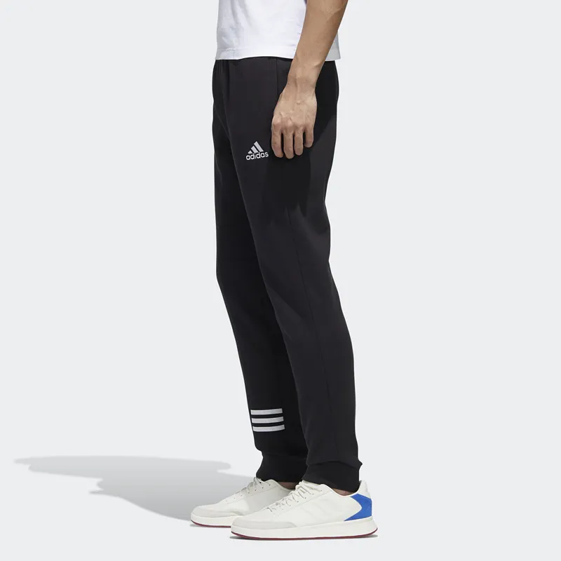Adidas Knitted Sweatpants Men Black-4