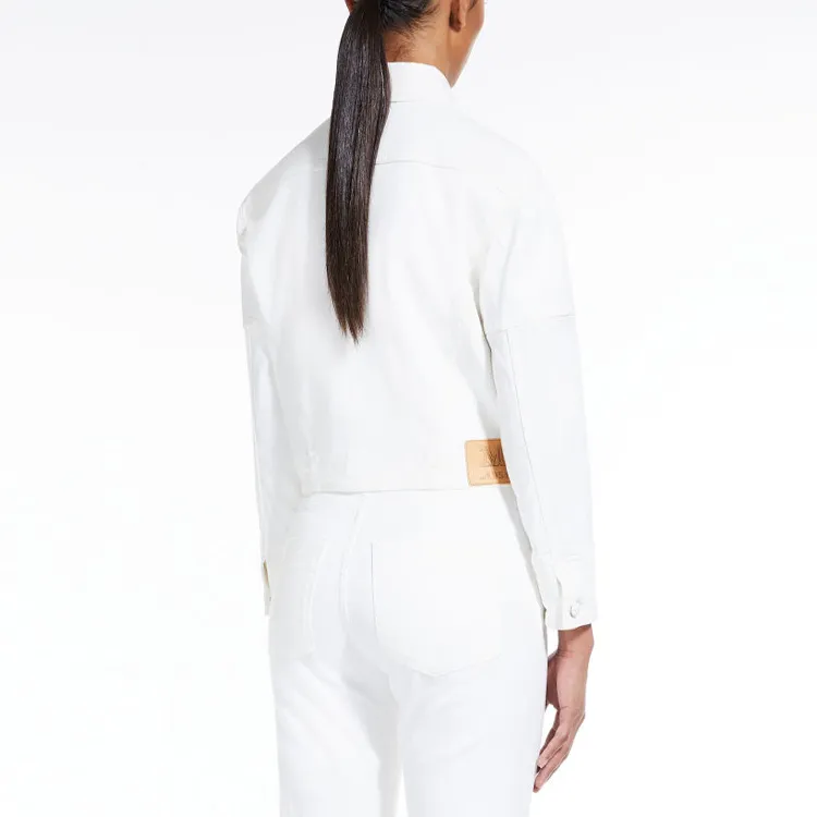 MaxMara Denim Jackets Women's White-2