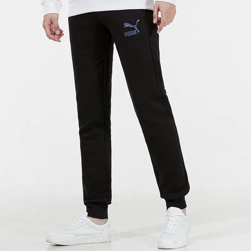 PUMA Knitted Sports Pants Men's Black-4