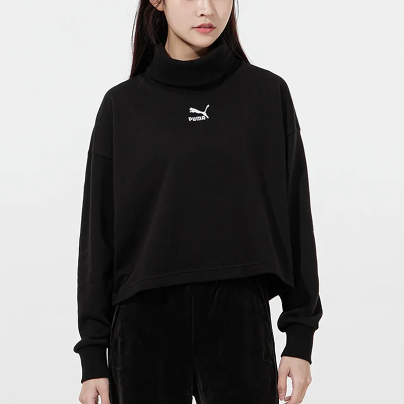 PUMA Sweatshirts Women's Black-2