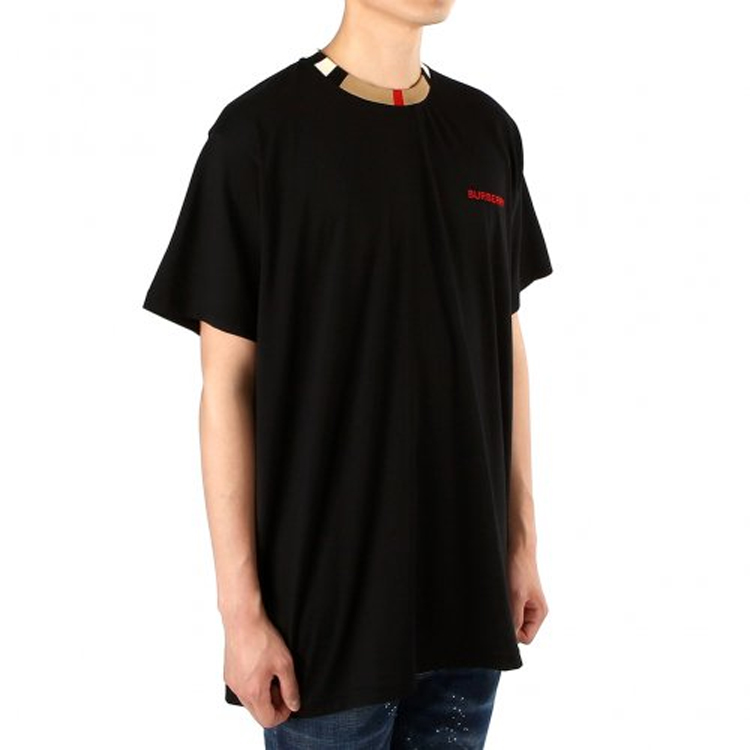 Burberry black t shirt mens best sale