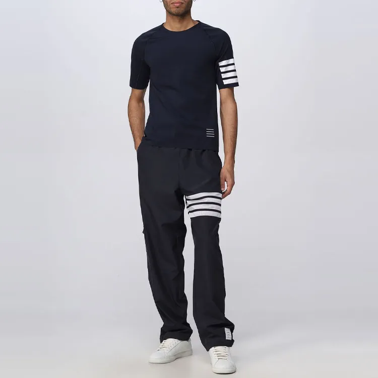 THOM BROWNE 4 Bar Striped Crewneck T Shirt-1