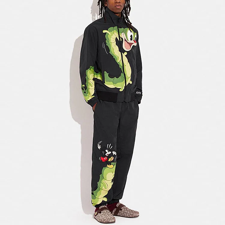COACH X DISNEY Knitted Sweatpants Men's Black-1