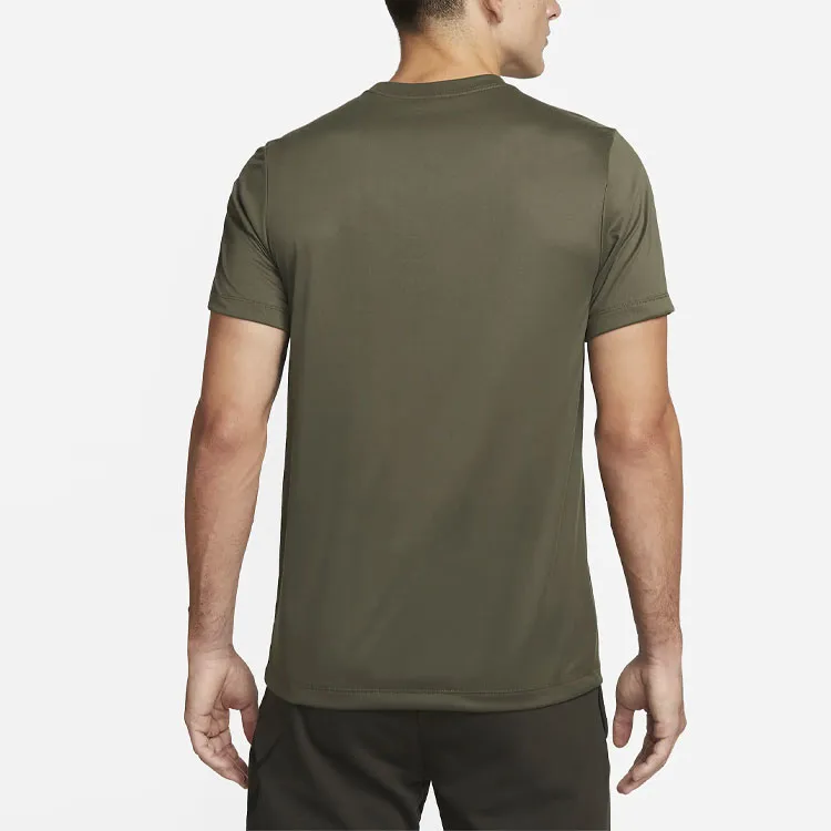 Nike T Shirts Men Army Green-2