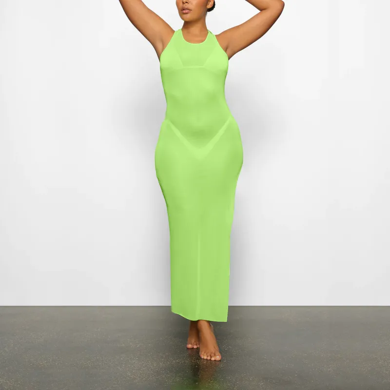 Skims Slip Dresses Women's Green-2