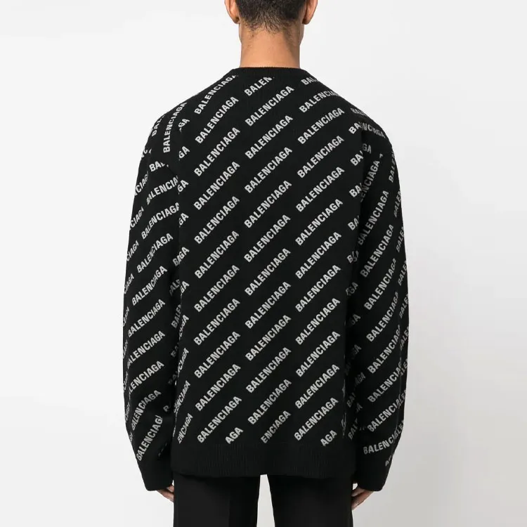 Balenciaga SS23 Cashmere Sweater Men's Black-2
