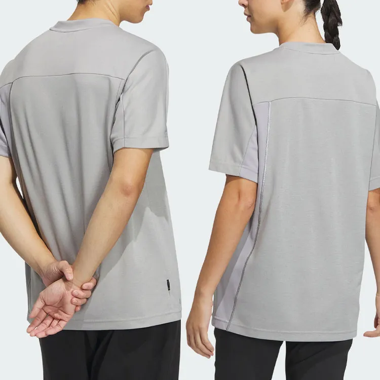 Adidas T Shirts Unisex Medium Heather Gray-5