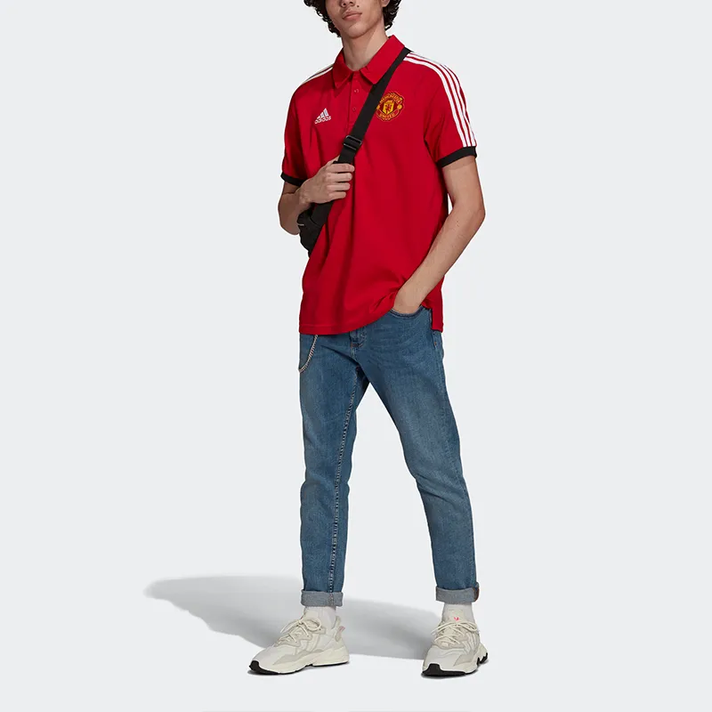 Adidas MANCHESTER UNITED THEATRE OF DREAMS Polo Shirts Men Red-4