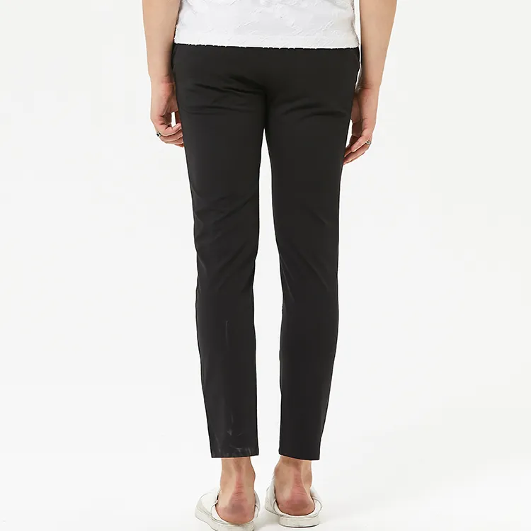 DAVID NAMAN Straight Casual Pants Men's Black-4
