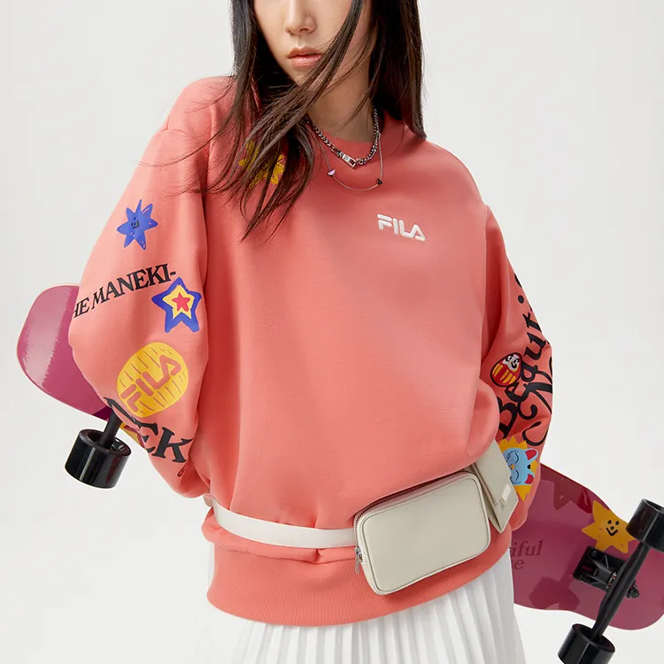 FILA FUSION Sweatshirts Women's Lantana Pink-4