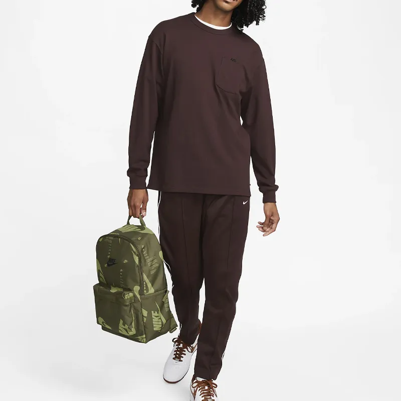 Nike Heritage Fabric Backpack Regular Unisex Olive Green-5