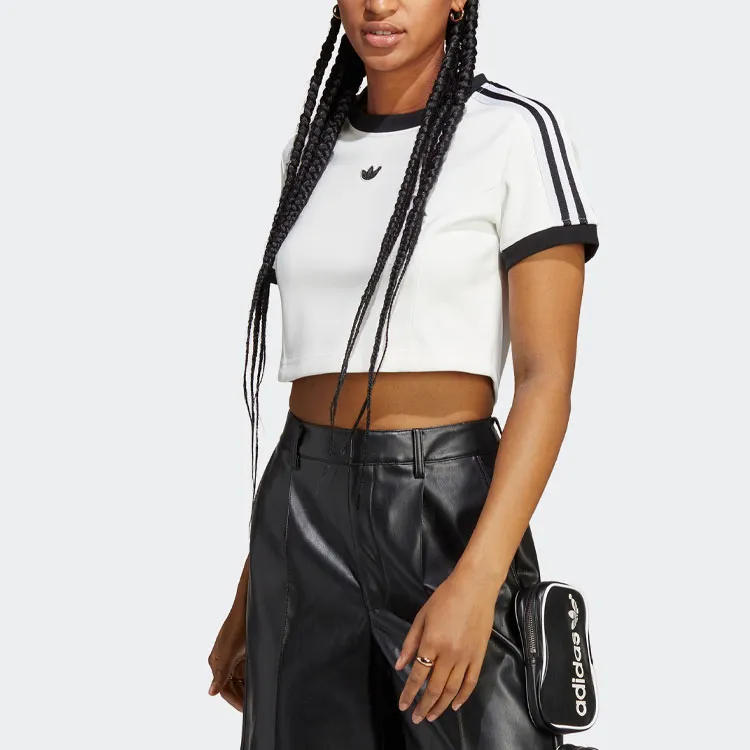 Adidas Originals BLUE VERSION CROP TEE Crop Top Women's White-2