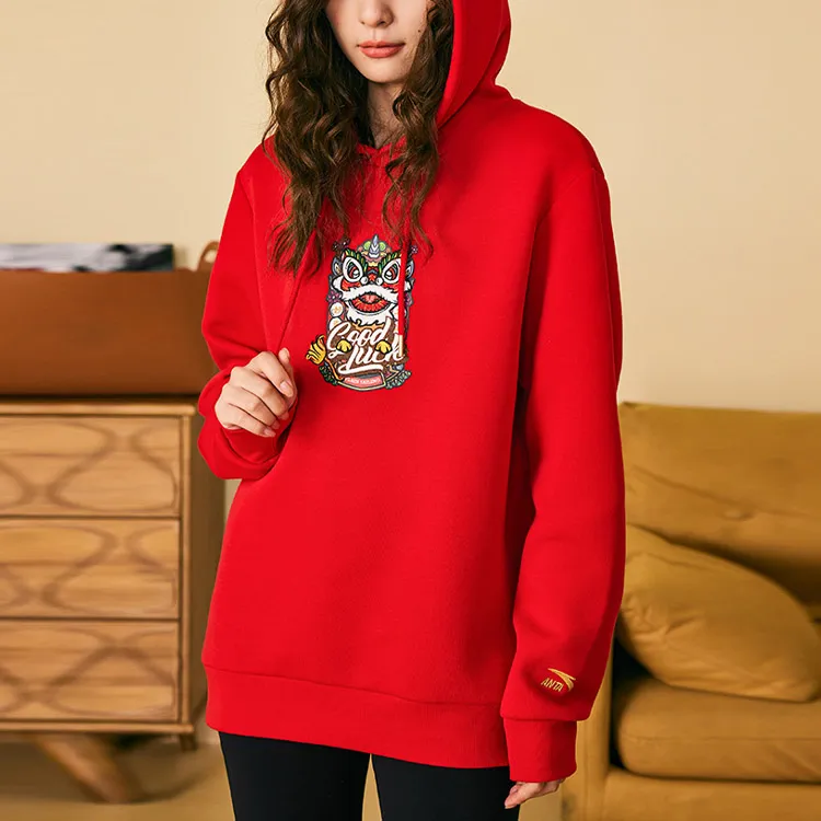 Anta Life Collection Sweatshirt Unisex Red-2