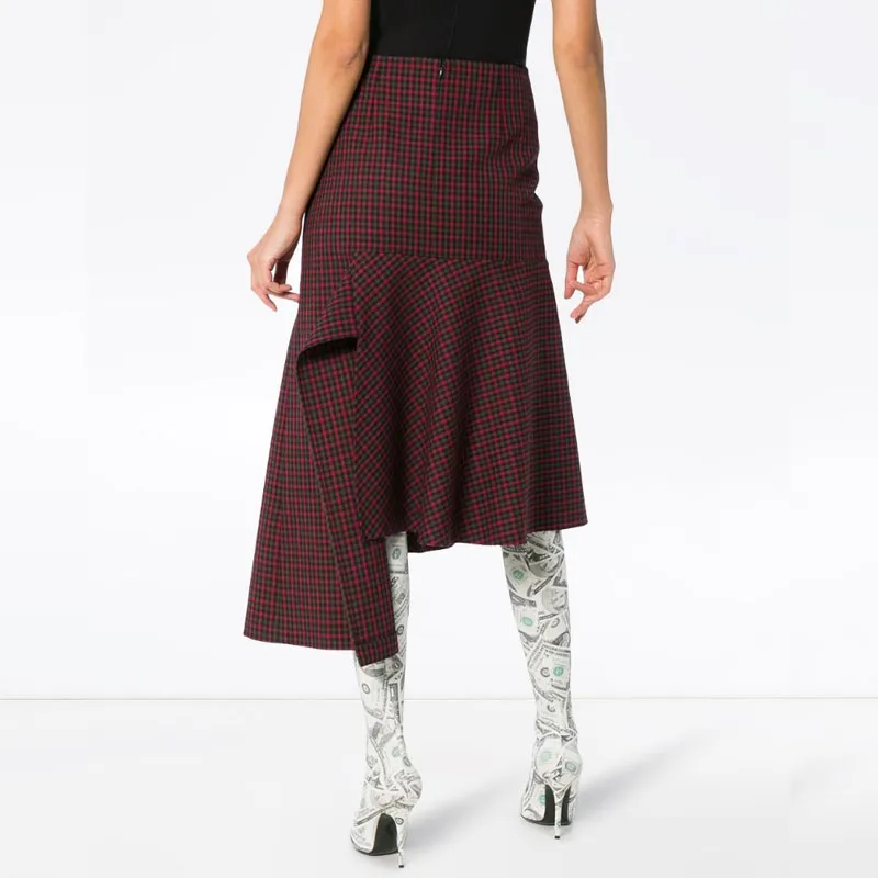 Balenciaga Casual Long Skirts Women's Red-3