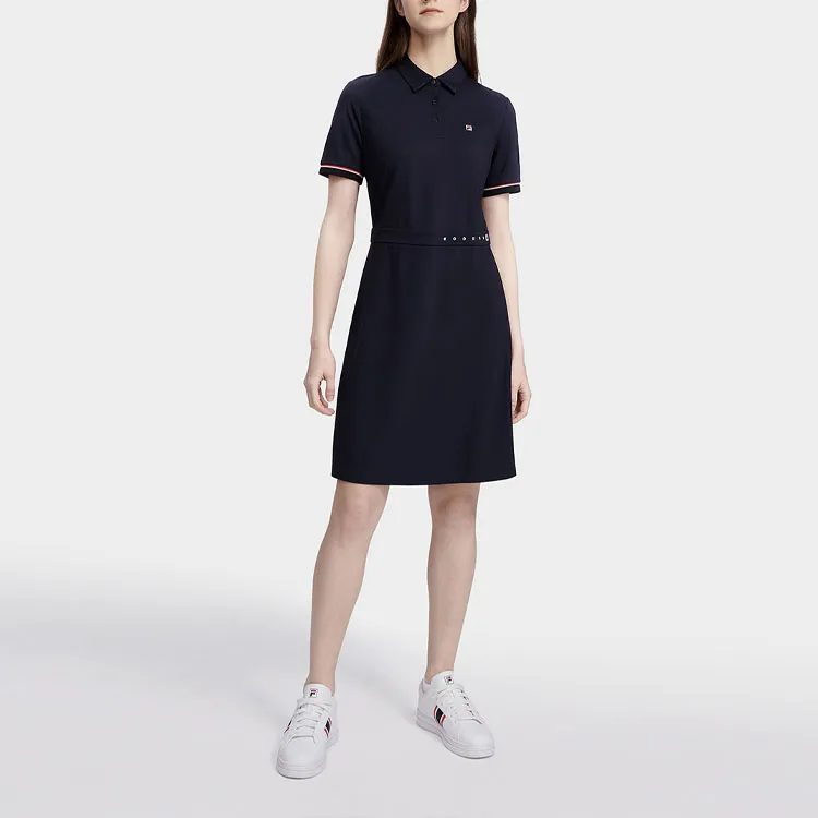 FILA Short Sleeved Dresses Women's Legend Blue-5