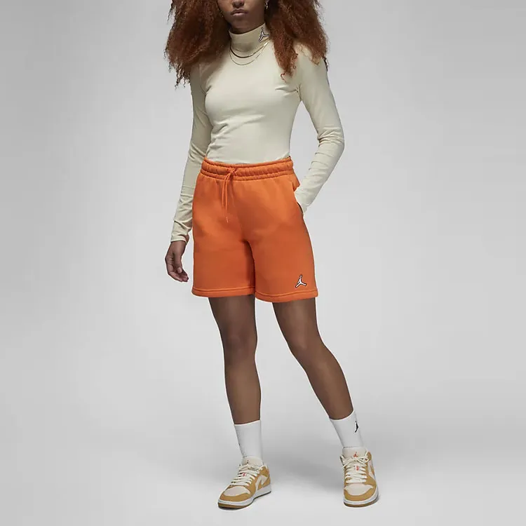 Jordan Brooklyn Casual Shorts Women's Orange Red-1