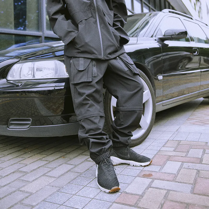 MEDRIA Jogger Casual Pants Unisex Black-3