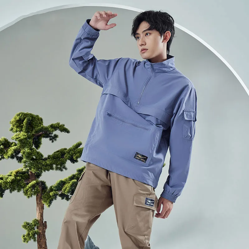 Erke Sweatshirts Men Blue Purple-3