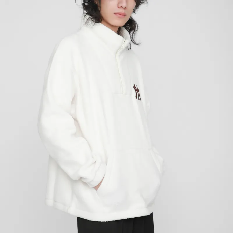 MLB New York Yankees Sweatshirts Unisex Cream-5