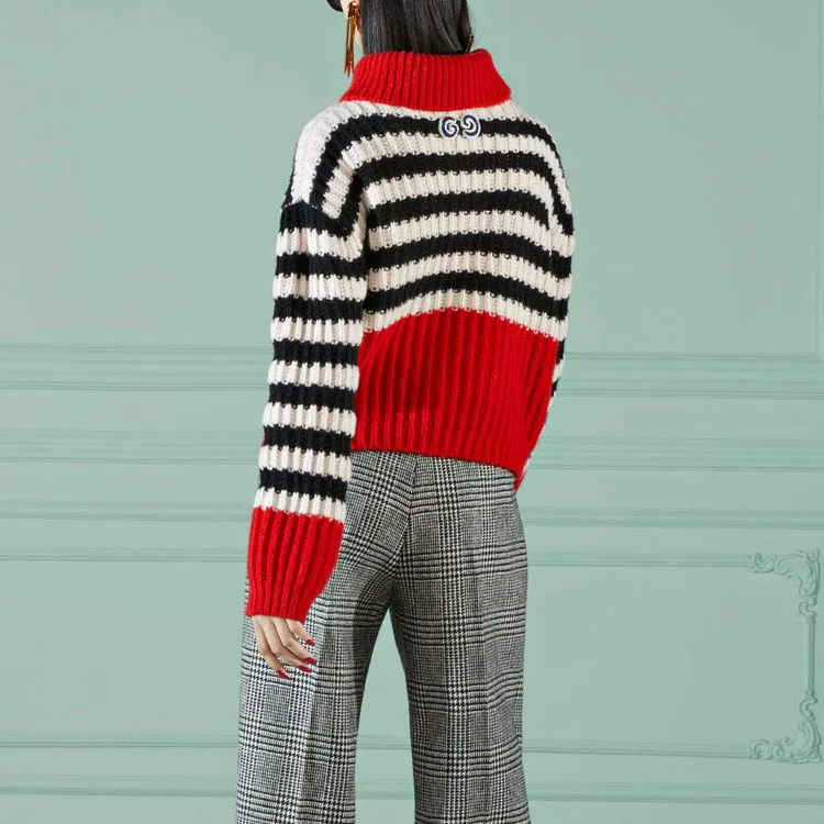 GUCCI Cashmere Sweaters Women's Red-3