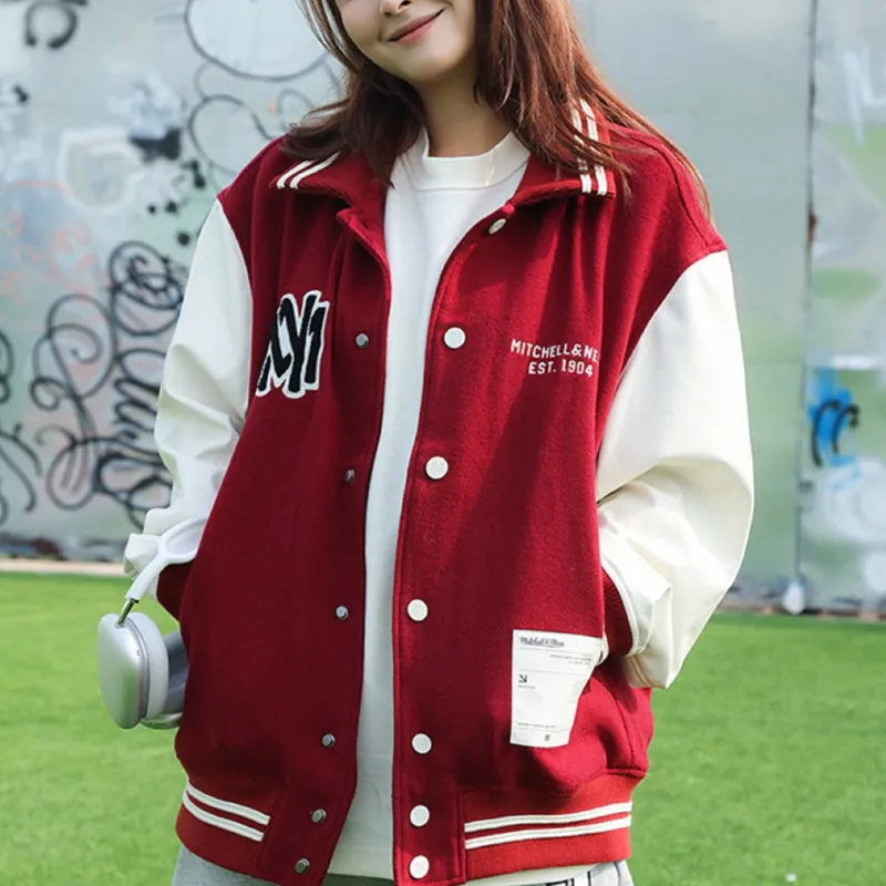 Mitchell Ness Baseball Jerseys Unisex Red-2