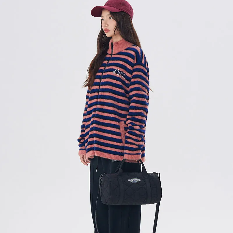 F426 Knitwear Unisex Blue Pink Stripes-4