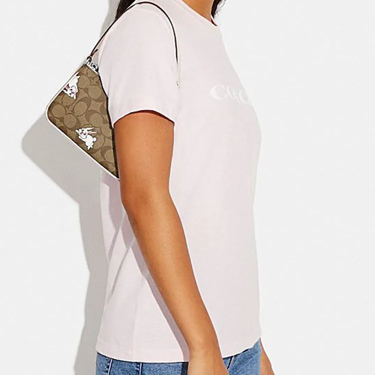 COACH All White Rabbit Collaboration Nolita PVC Shoulder Bag Handbag Shoulder Bag Women's Taupe-3