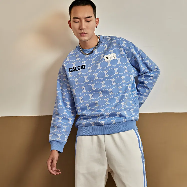Kappa Crew Neck Sweatshirt Fall And Winter Unisex-8