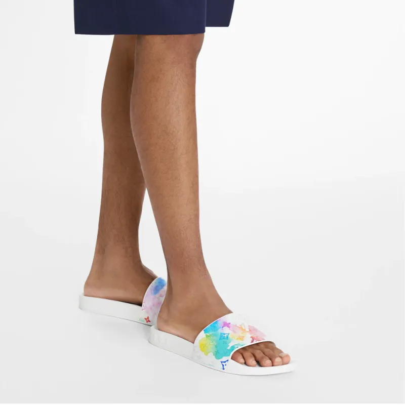 LOUIS VUITTON Waterfront Mule Multicolor Watercolor-4
