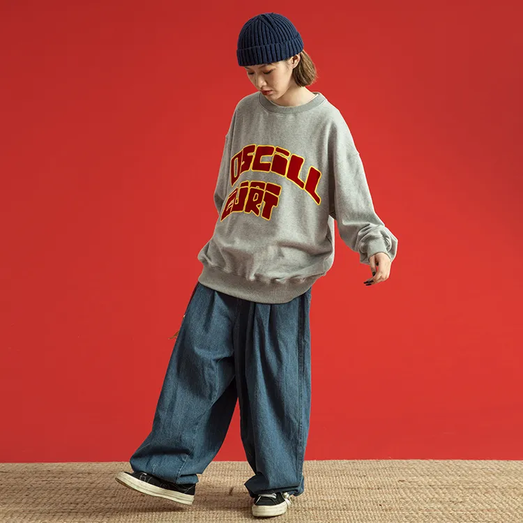 OSCill Crew Neck Loose Fit Regular Sweatshirt Unisex-3