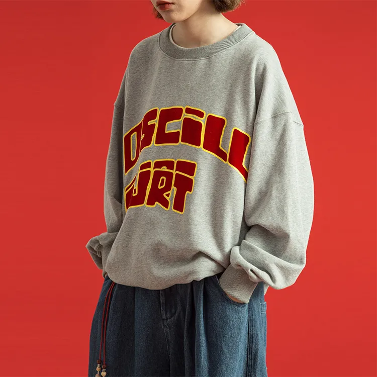OSCill Crew Neck Loose Fit Regular Sweatshirt Unisex-1