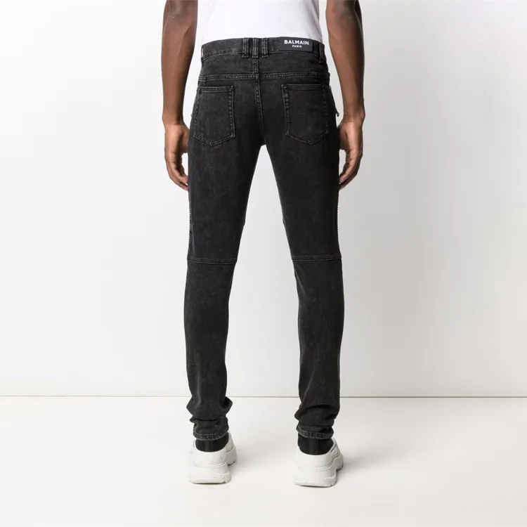 BALMAIN Zipped Detailed Skinny Jeans-5