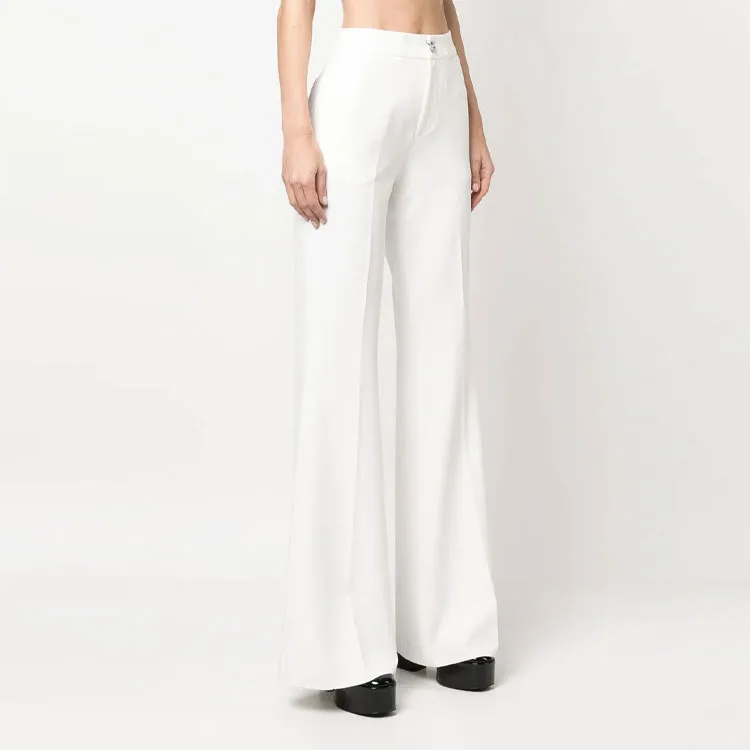 PHILIPP PLEIN Mid rise Flared Trousers-1