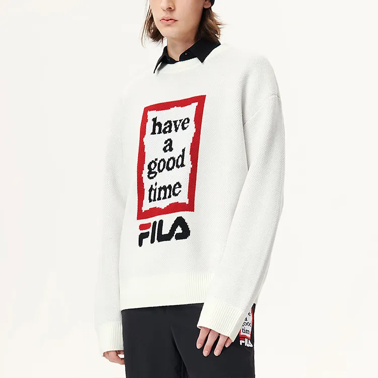 FILA Have A Good Time Collection Sweaters Unisex Vanilla White-6