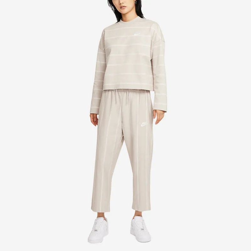Nike Crop Tops Women's Ecru-3