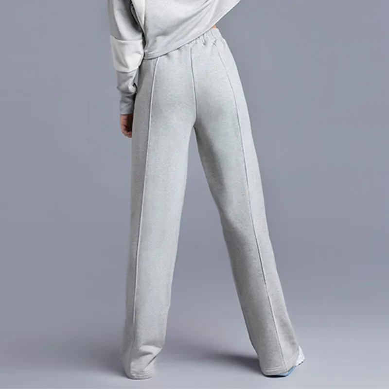 Monster Guardians Wide Leg Sports Pants Women's Mist Gray-3