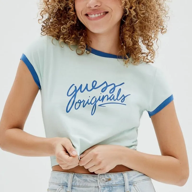 GUESS T-Shirts Women's Light Green-3