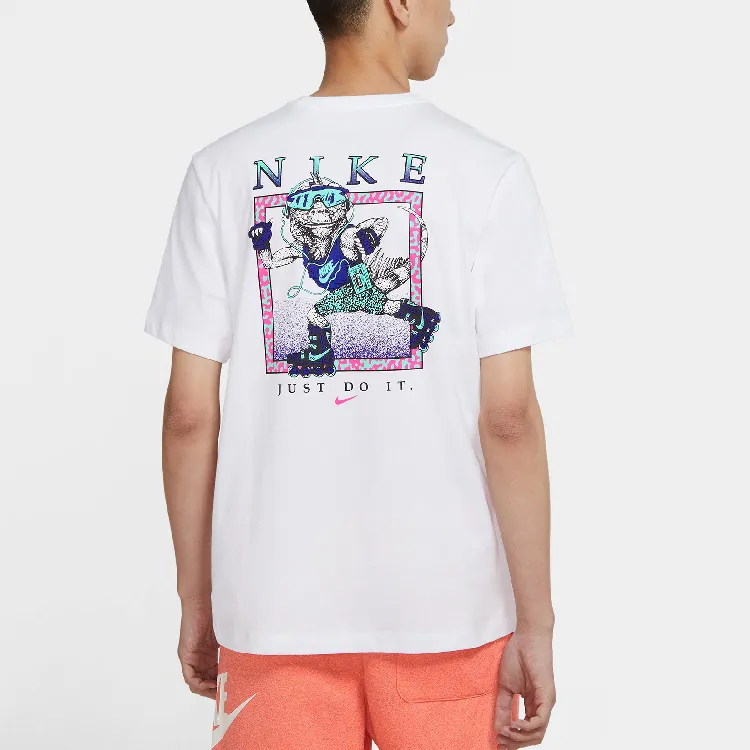 Nike T Shirts Men White-3